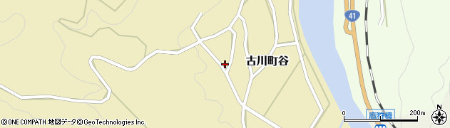岐阜県飛騨市古川町谷周辺の地図