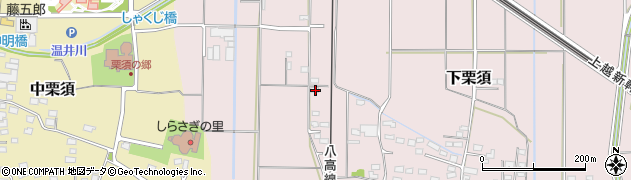 群馬県藤岡市下栗須564周辺の地図