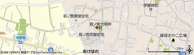 萩の宮市営住宅７２－２－２周辺の地図