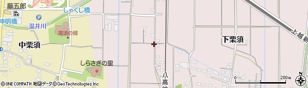 群馬県藤岡市下栗須538周辺の地図