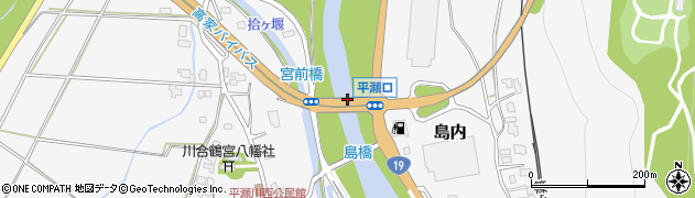 平瀬橋周辺の地図