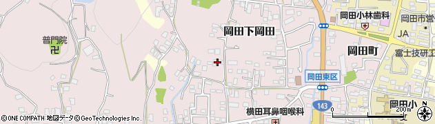 長野県松本市岡田下岡田（東区）周辺の地図