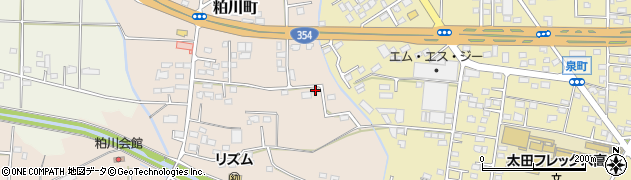 群馬県太田市粕川町243周辺の地図