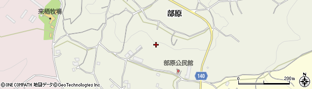茨城県石岡市部原周辺の地図