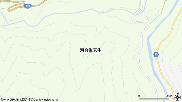〒509-4315 岐阜県飛騨市河合町天生の地図