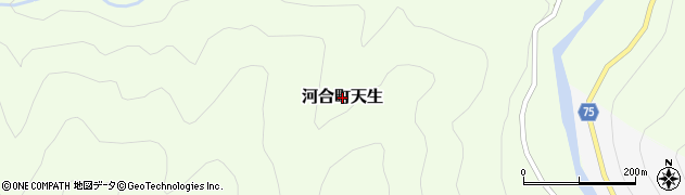 岐阜県飛騨市河合町天生周辺の地図