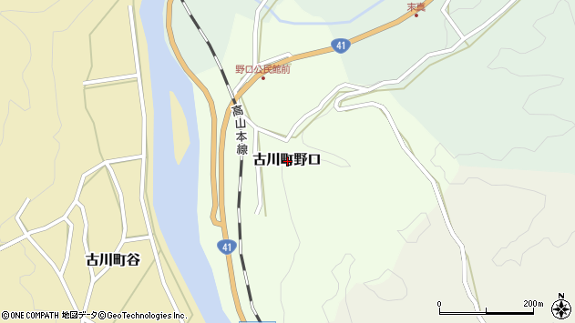 〒509-4204 岐阜県飛騨市古川町野口の地図
