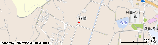 長野県佐久市八幡周辺の地図
