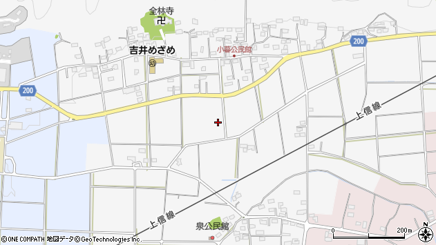〒370-2102 群馬県高崎市吉井町小暮の地図