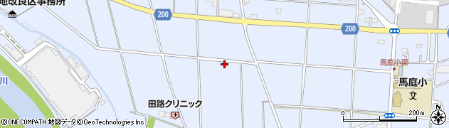 群馬県高崎市吉井町馬庭周辺の地図