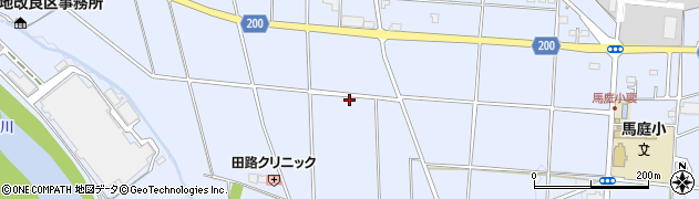 群馬県高崎市吉井町馬庭周辺の地図