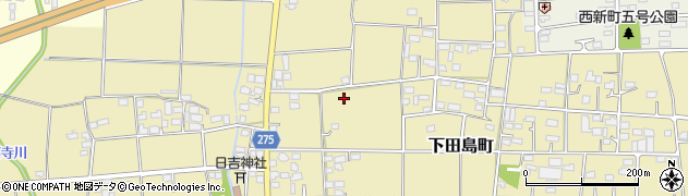 群馬県太田市下田島町周辺の地図