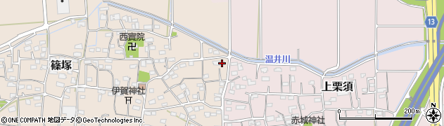 群馬県藤岡市篠塚452周辺の地図