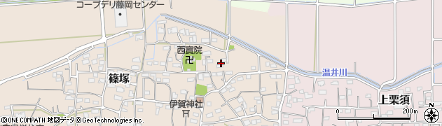 群馬県藤岡市篠塚459周辺の地図