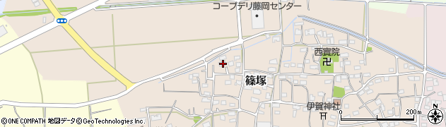 群馬県藤岡市篠塚509周辺の地図