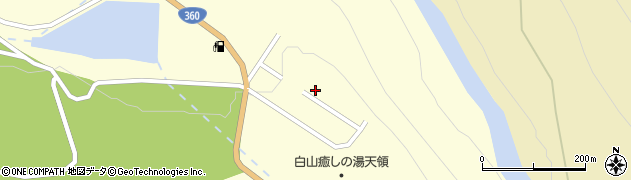 石川県白山市尾添（チ）周辺の地図