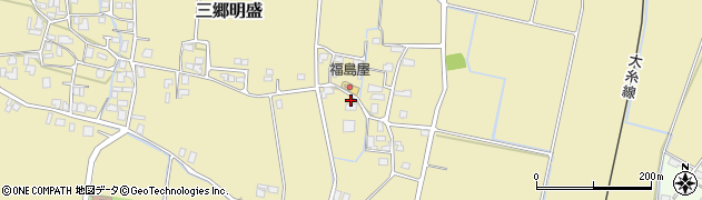 長野県安曇野市三郷明盛4342周辺の地図