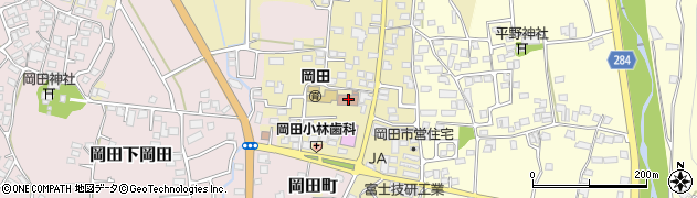 松本市公民館　岡田公民館周辺の地図