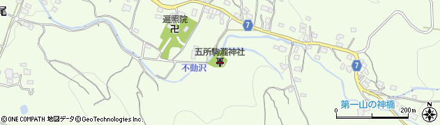 五所駒滝神社周辺の地図