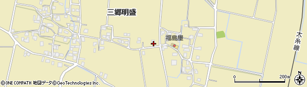 長野県安曇野市三郷明盛4338周辺の地図