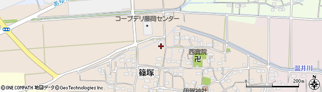 群馬県藤岡市篠塚482周辺の地図