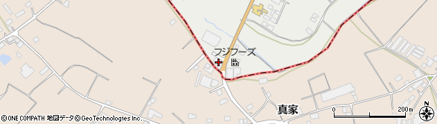 茨城県笠間市泉市野谷入会地周辺の地図