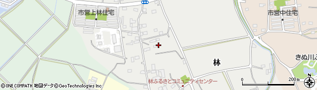 茨城県結城市林周辺の地図
