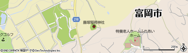 藤塚稲荷神社周辺の地図