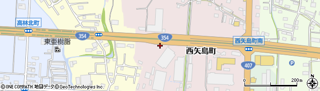 群馬県太田市西矢島町周辺の地図