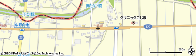 千原田周辺の地図