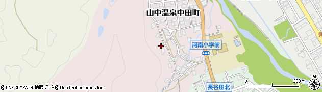 石川県加賀市山中温泉中田町ホ183周辺の地図