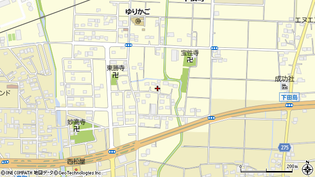 〒373-0846 群馬県太田市中根町の地図