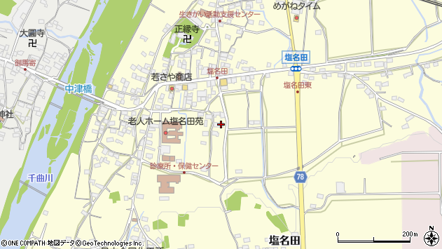 〒384-2102 長野県佐久市塩名田の地図