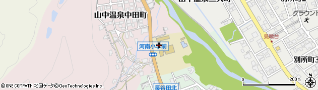 石川県加賀市山中温泉中田町ニ周辺の地図