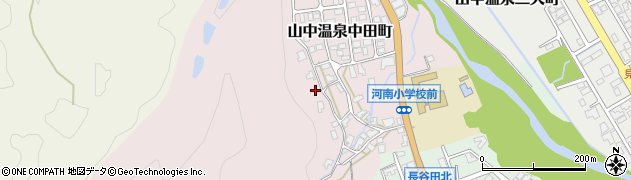 石川県加賀市山中温泉中田町ホ182周辺の地図