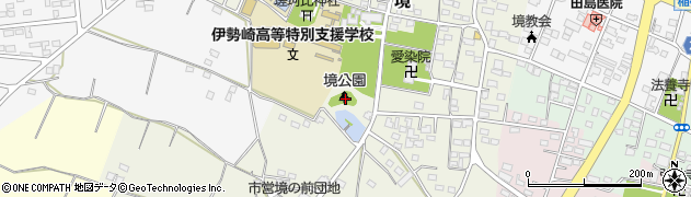 伊勢崎市境公園周辺の地図