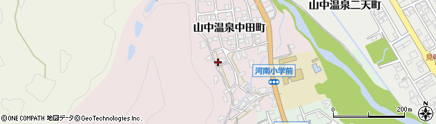 石川県加賀市山中温泉中田町ホ173周辺の地図