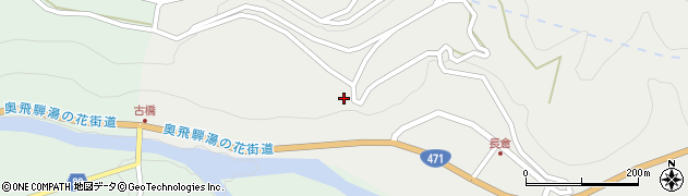 岐阜県高山市上宝町長倉836周辺の地図