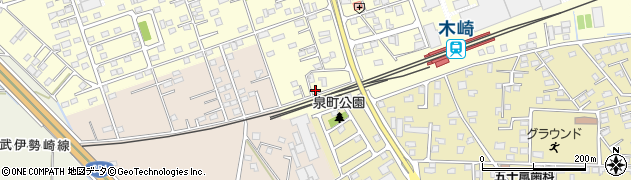 群馬県太田市新田木崎町111周辺の地図