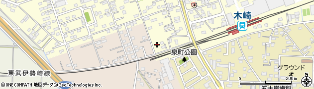 群馬県太田市新田木崎町113周辺の地図
