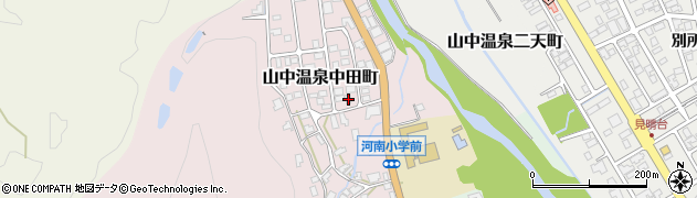 石川県加賀市山中温泉中田町ホ247周辺の地図