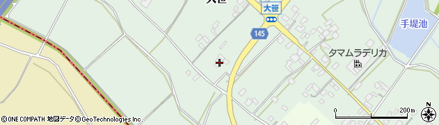 茨城県小美玉市大笹252周辺の地図