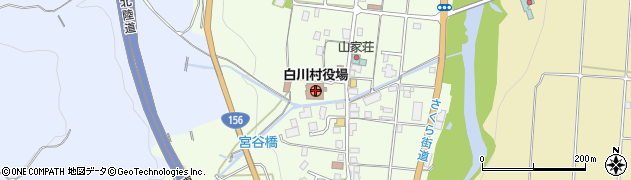 岐阜県白川村（大野郡）周辺の地図