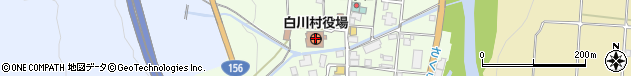 岐阜県大野郡白川村周辺の地図