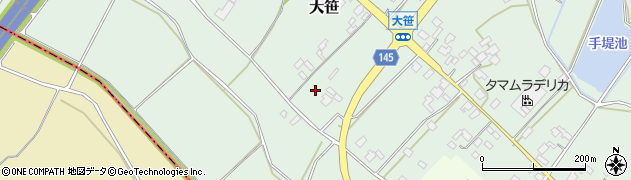 茨城県小美玉市大笹251周辺の地図