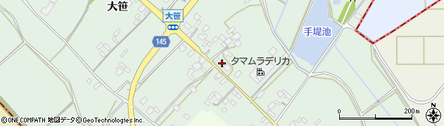 茨城県小美玉市大笹280周辺の地図