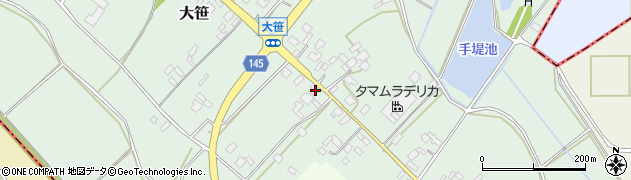 茨城県小美玉市大笹260周辺の地図
