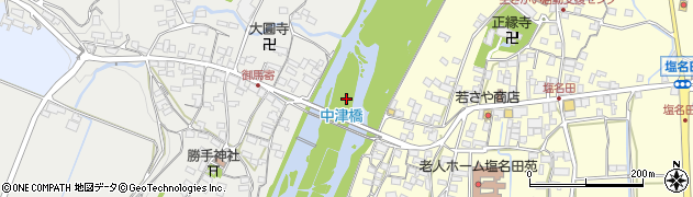中津橋周辺の地図