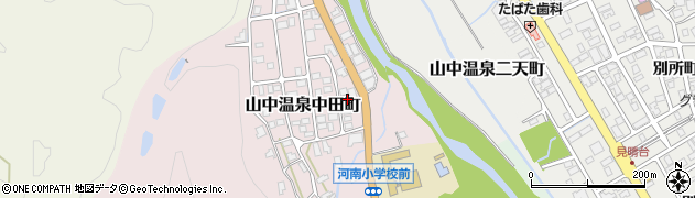 石川県加賀市山中温泉中田町ホ242周辺の地図