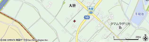 茨城県小美玉市大笹250周辺の地図